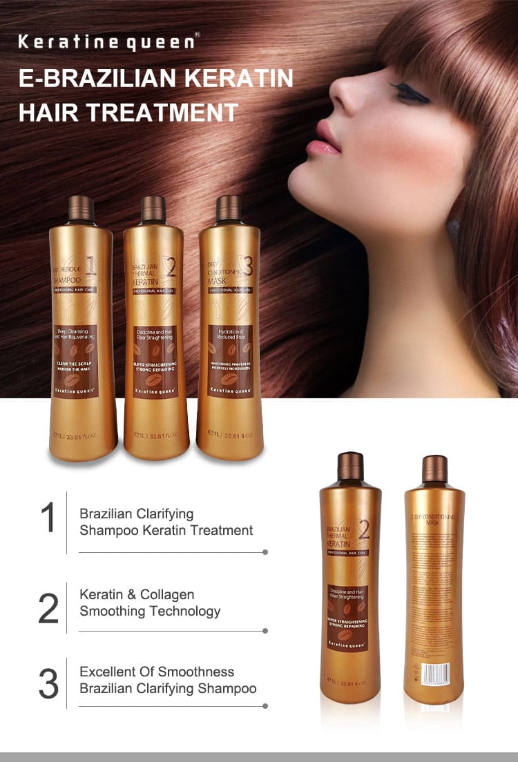 keratine queen professional salon 12% formaldehyde brazilian thermal keratin super straightening