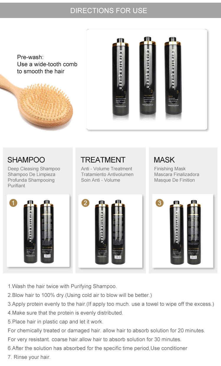 keratine queen 8% formaldehyde hair keratin treatment series max straightening