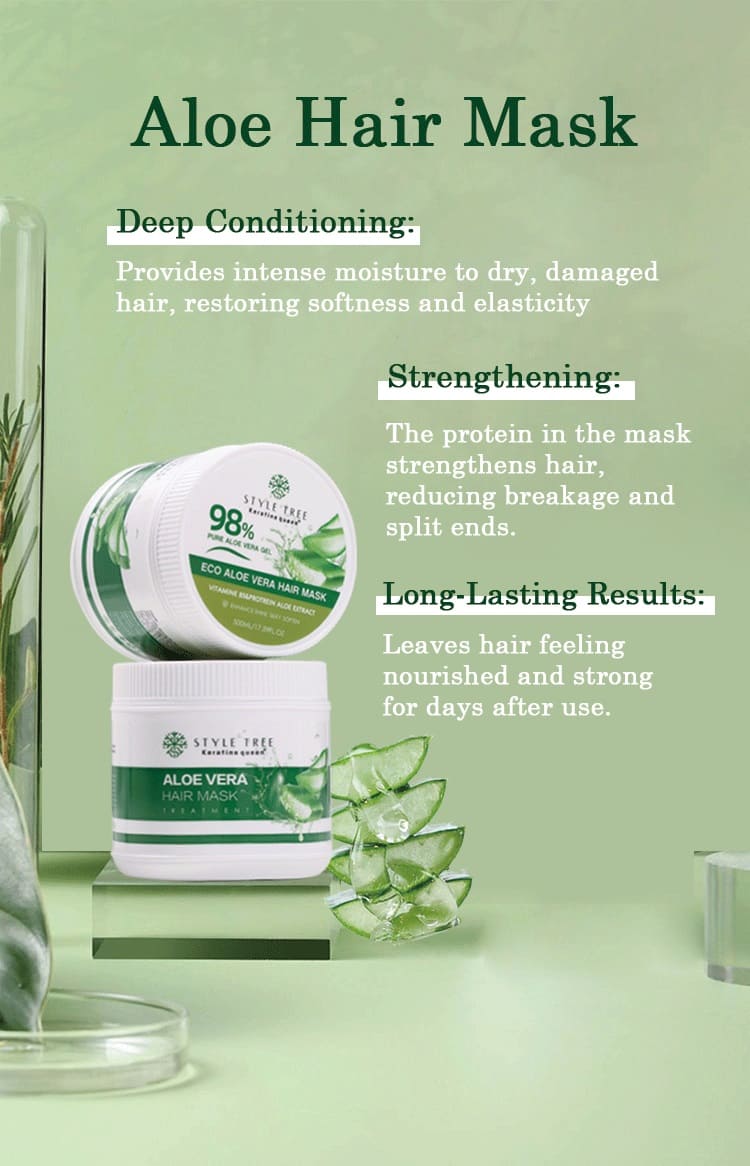 style tree eco aloe vera hair care set – hydrating & soothing hair