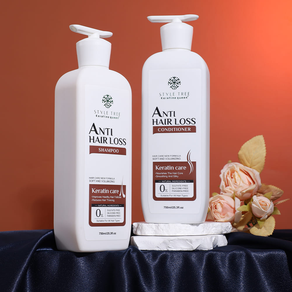 style tree anti hair loss keratin care set – strengthening & volumizing