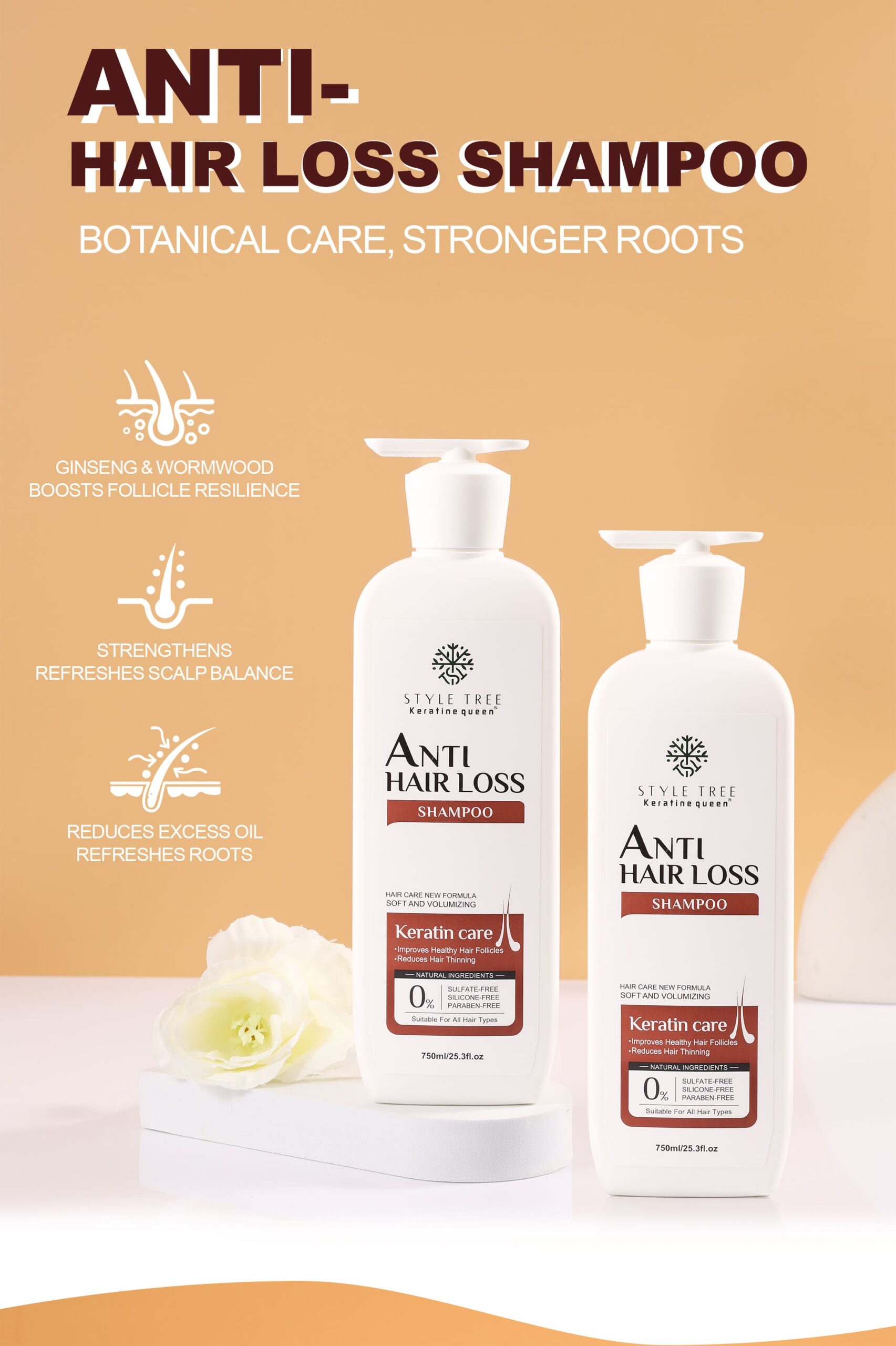 style tree anti hair loss keratin care set – strengthening & volumizing