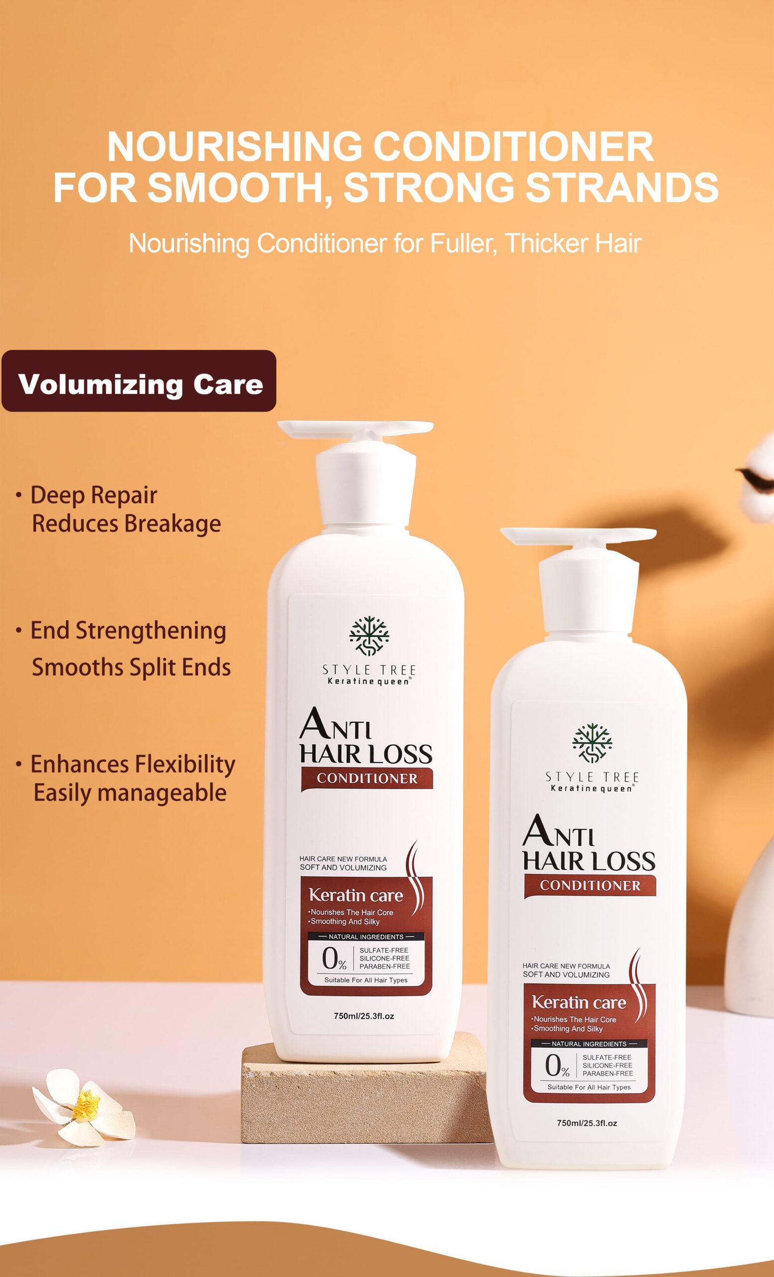 style tree anti hair loss keratin care set – strengthening & volumizing