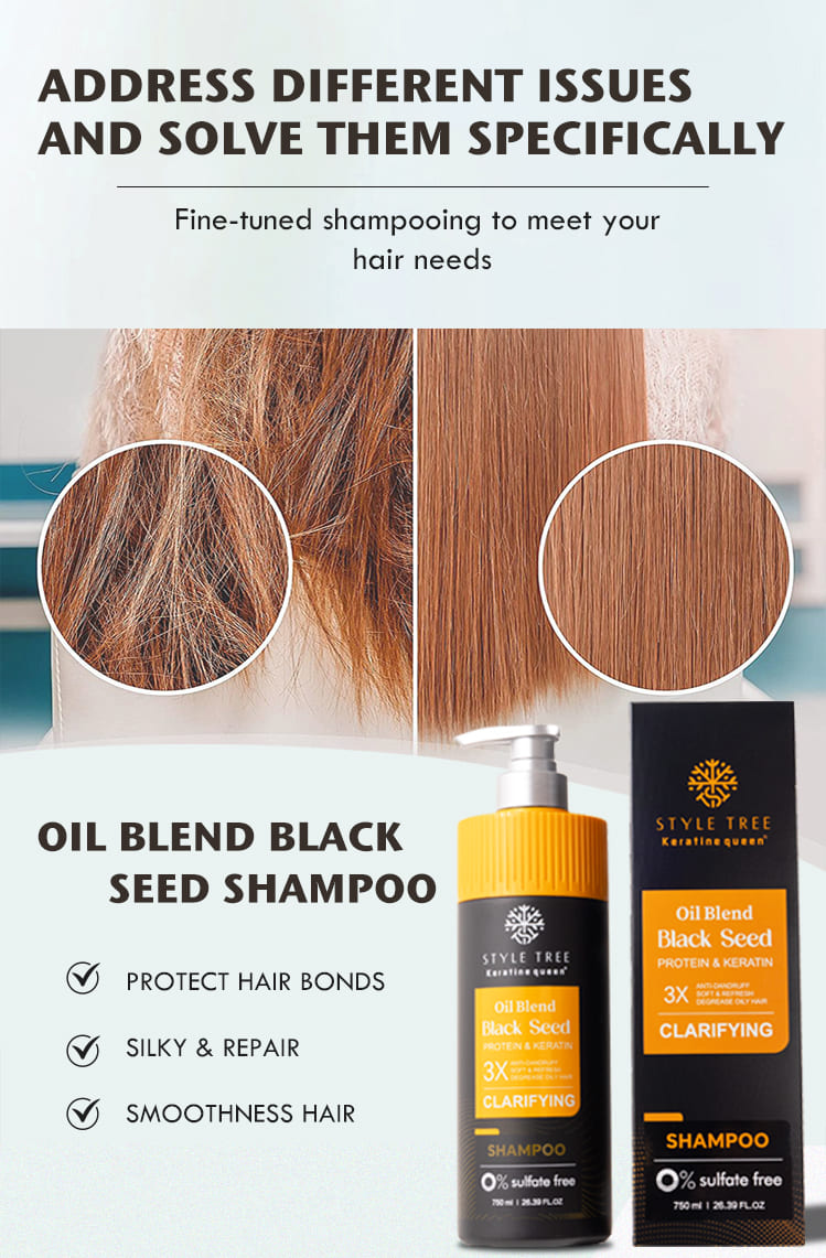style tree black seed oil hair care set – clarifying & strengthening hair