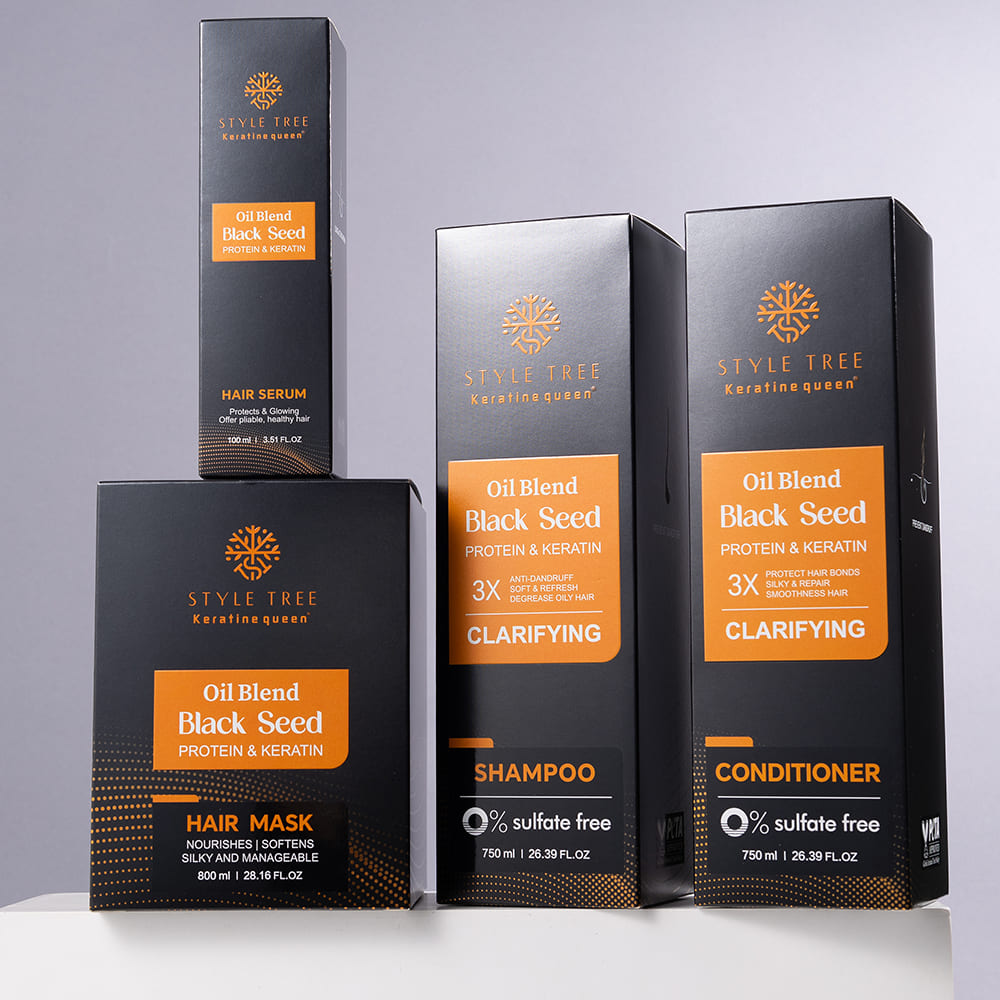 style tree black seed oil hair care set – clarifying & strengthening hair