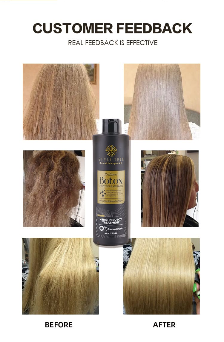 style tree 0% formaldehyde richness botox hair treatment smooth & repair