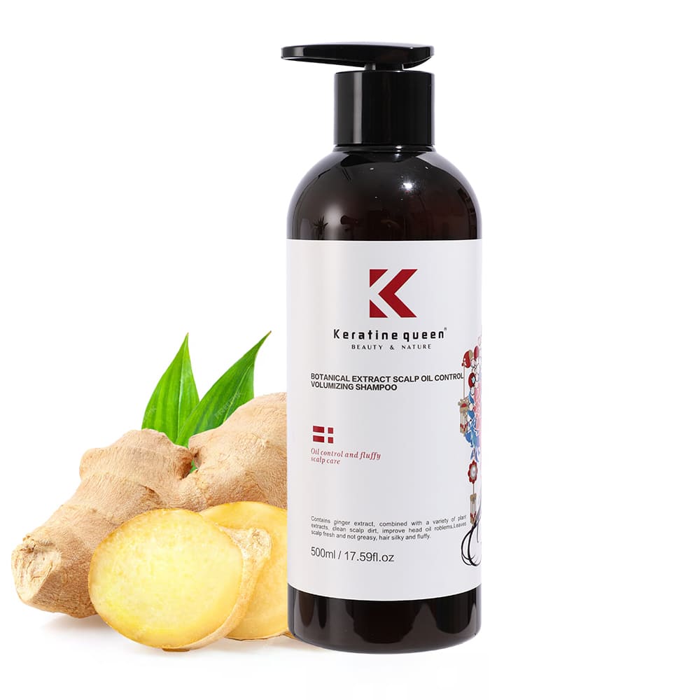 keratine queen botanical extract ginger volumizing shampoo fluffy & fresh