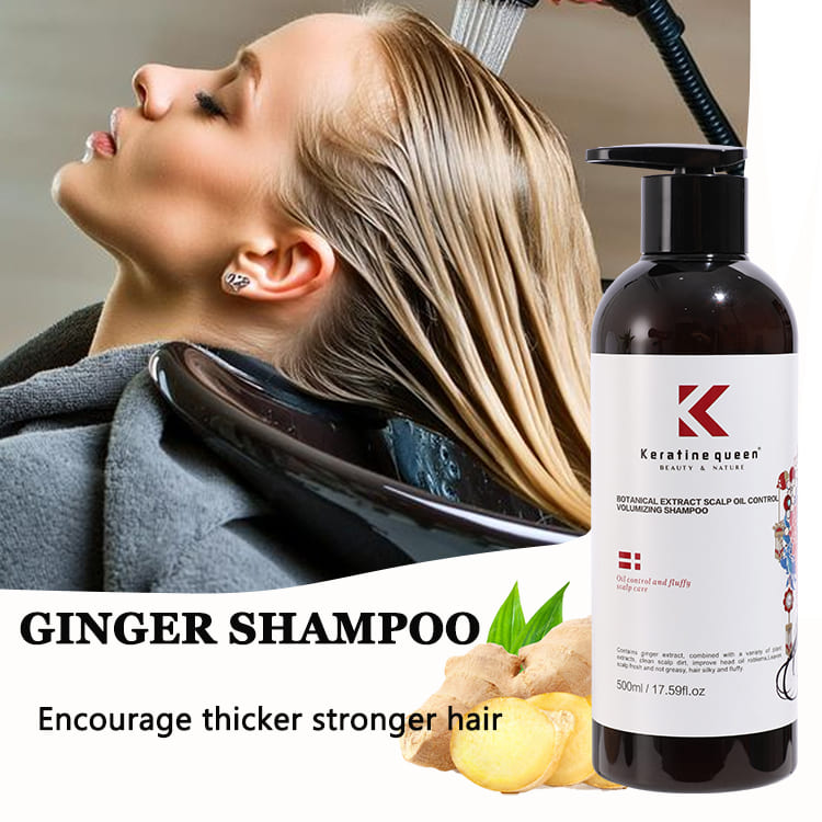 keratine queen botanical extract ginger volumizing shampoo fluffy & fresh