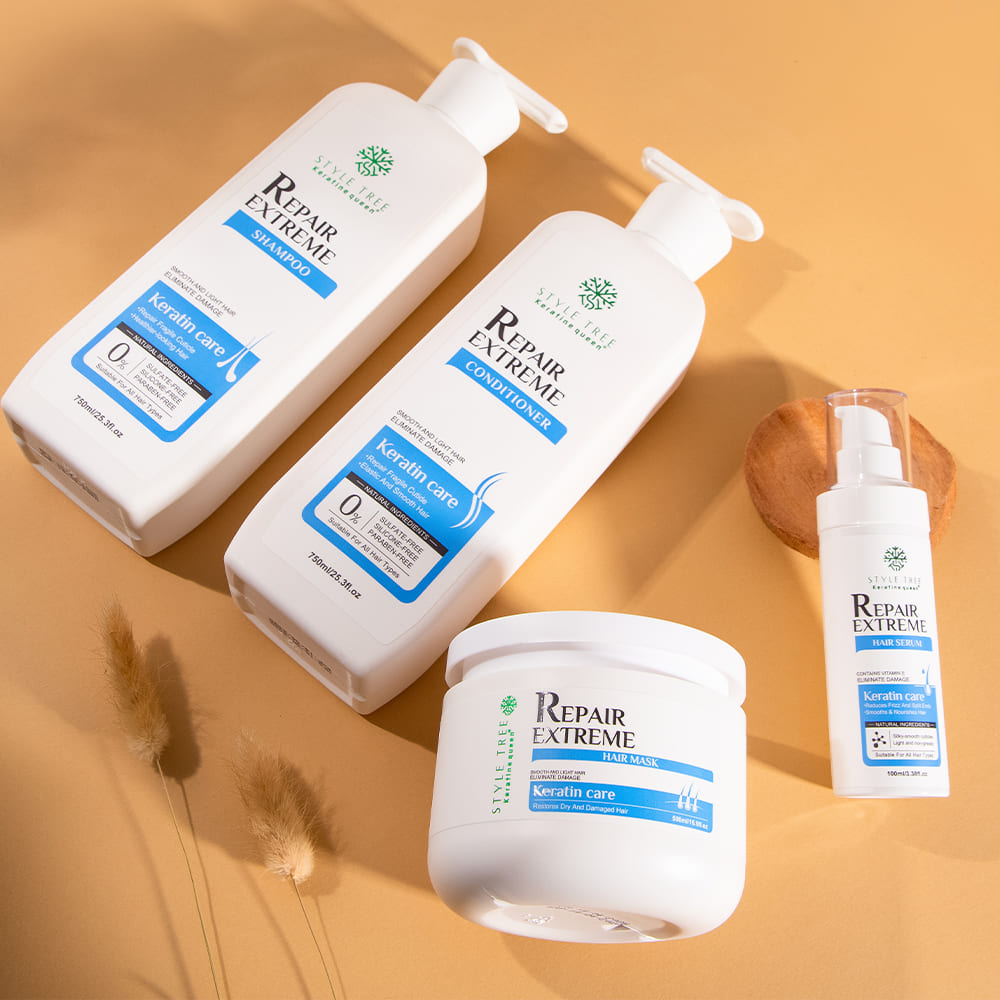 style tree keratin care repair extreme hair care set deep repair & strengthening
