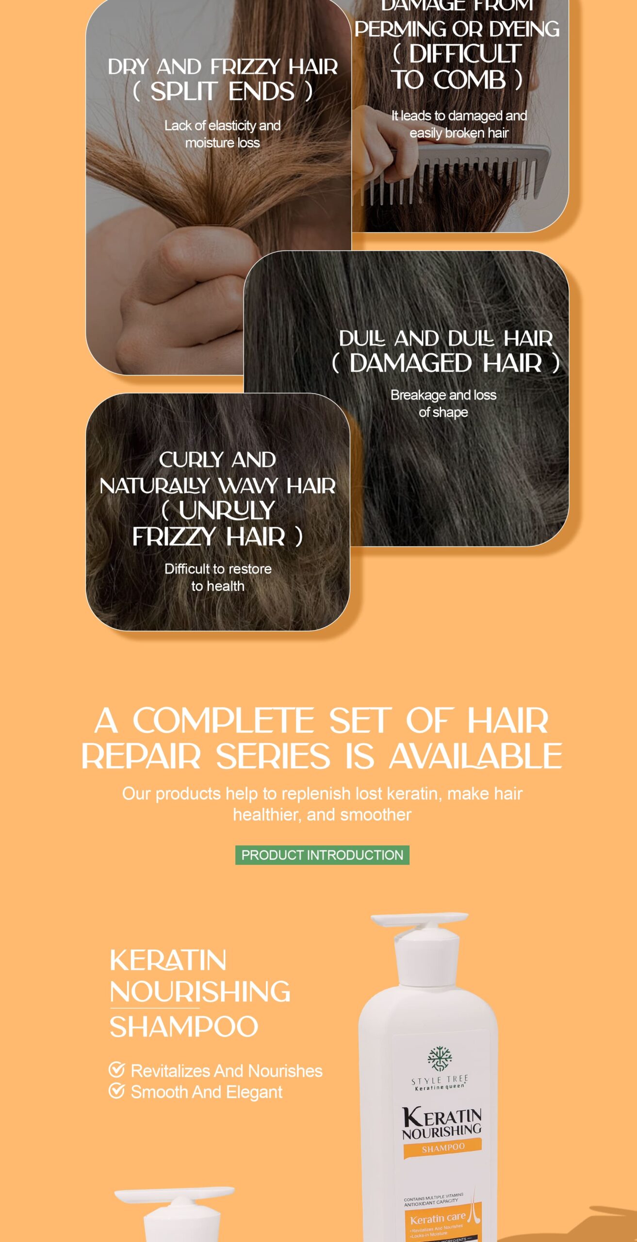 Keratin Nourishing Hair Care Set 