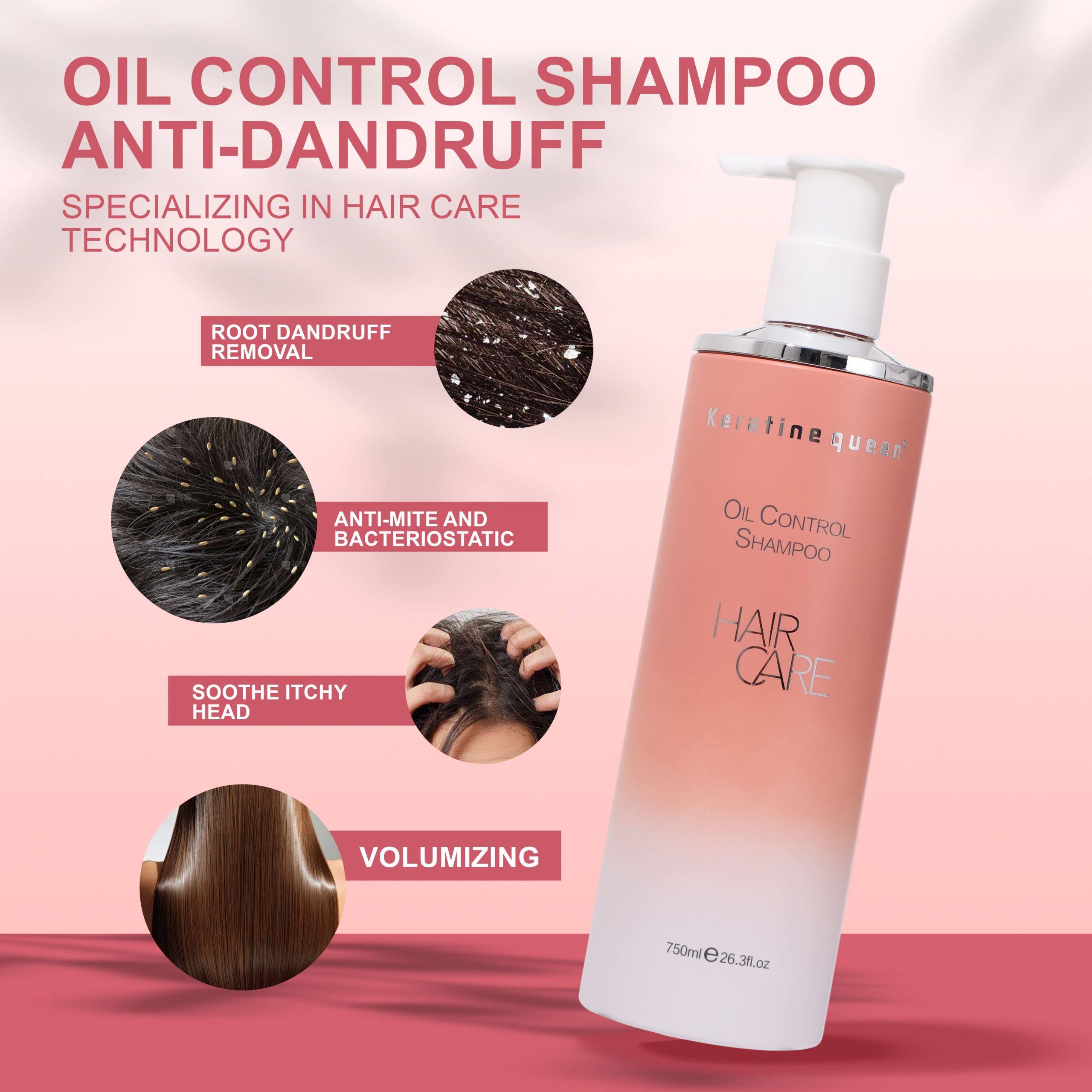keratine queen oil control hair care set deep nourishment