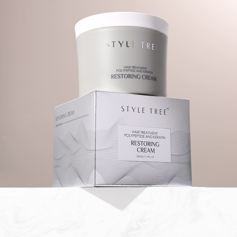style tree restoring cream hair mask– polypeptide & keratin hair treatment for deep repair