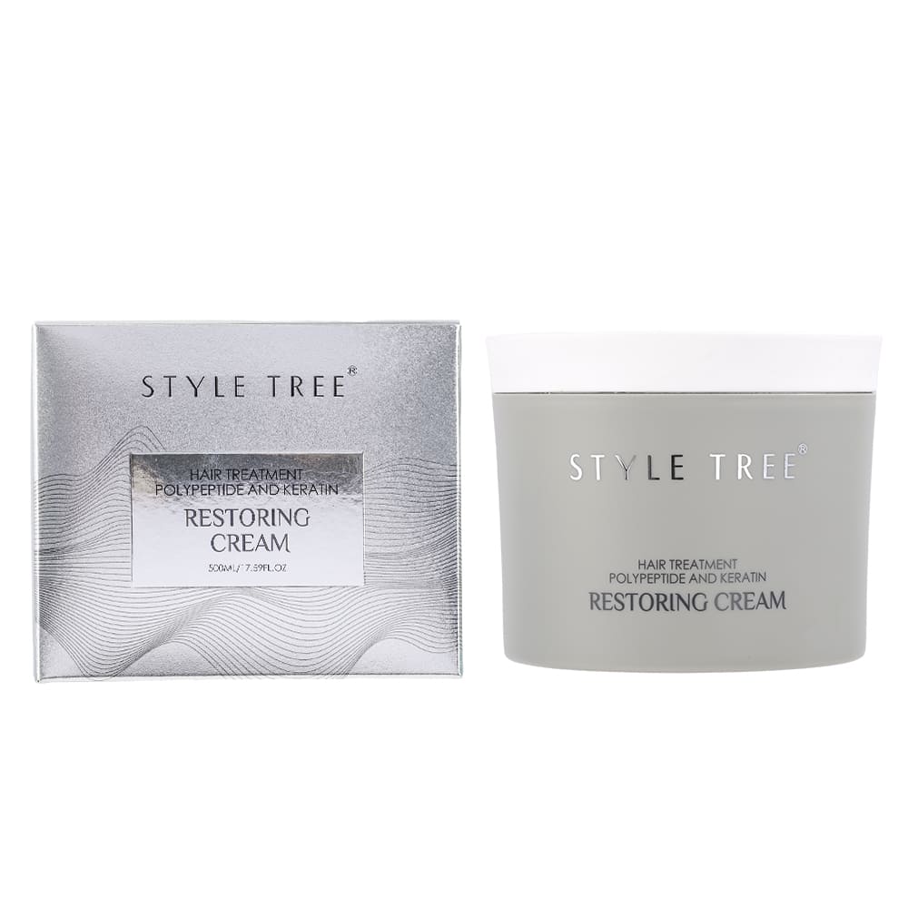 style tree restoring cream hair mask– polypeptide & keratin hair treatment for deep repair