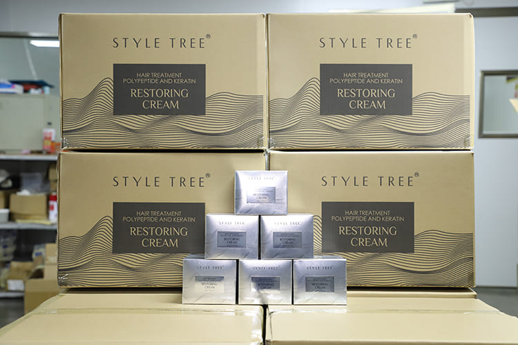 style tree restoring cream hair mask– polypeptide & keratin hair treatment for deep repair