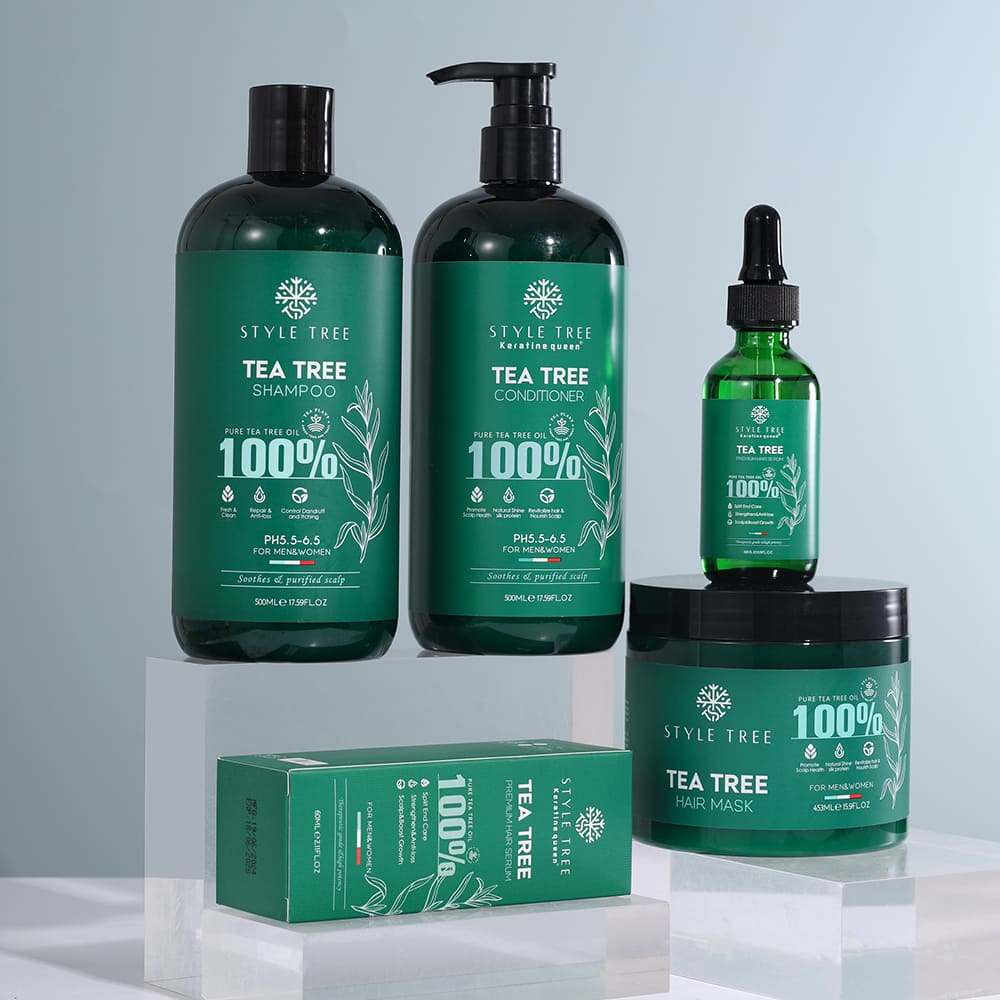 style tree tea tree hair care set – dandruff & oil control scalp treatment