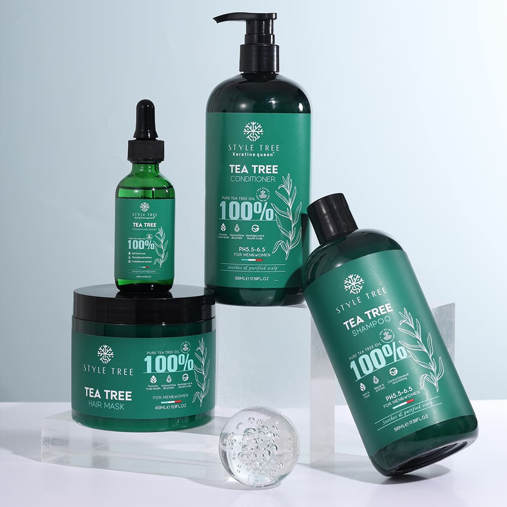 style tree tea tree hair care set – dandruff & oil control scalp treatment