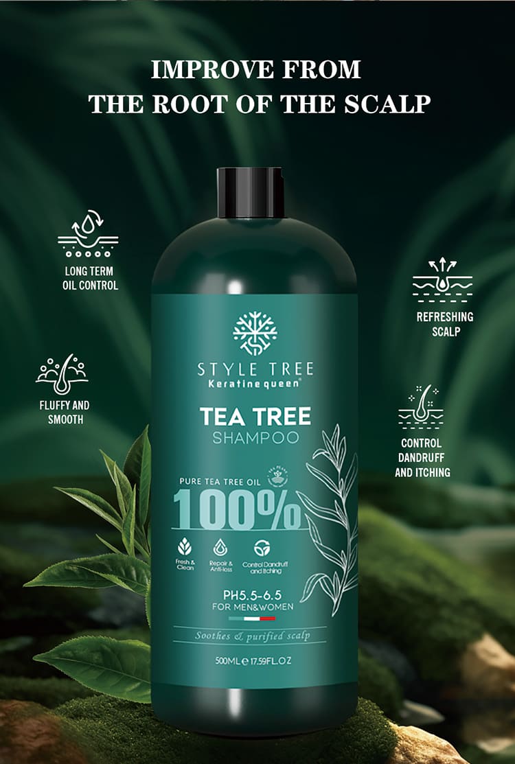 style tree tea tree hair care set – dandruff & oil control scalp treatment
