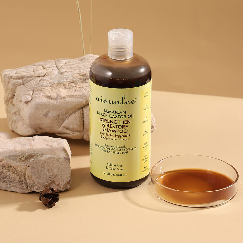 aisunlee jamaican black castor oil strengthen restore shampoo