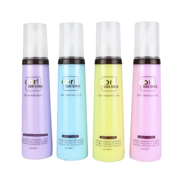 CORL 4-color Amino Acid Hair Smoothing Spray full set display