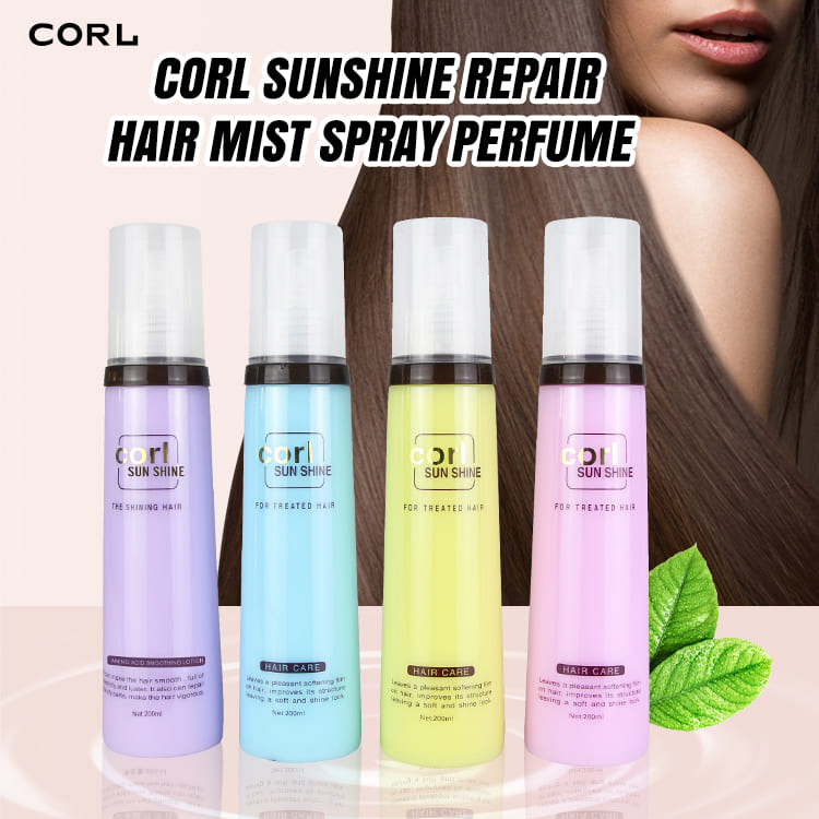 CORL Amino Acid Hair Smoothing Spray four colors combo layout