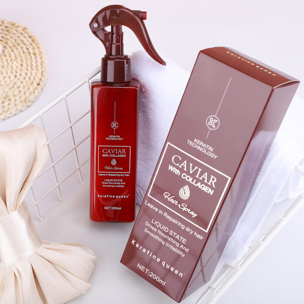 Keratine queen caviar hair spray soft