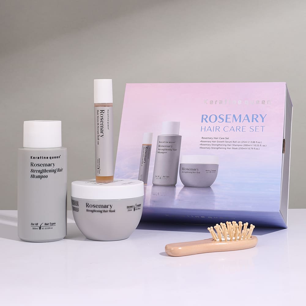 Keratine Queen rosemary 3-piece hair care gift set