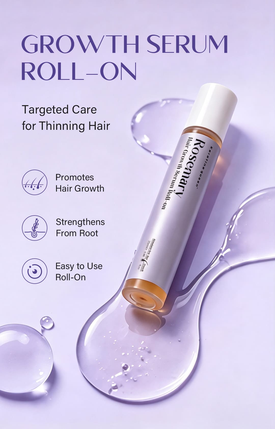 Keratine Queen rosemary roll-on oil